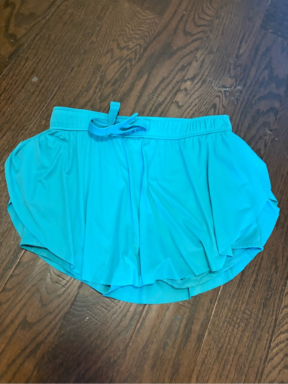 Maya Teal Athletic Skirt with Built-In Shorts